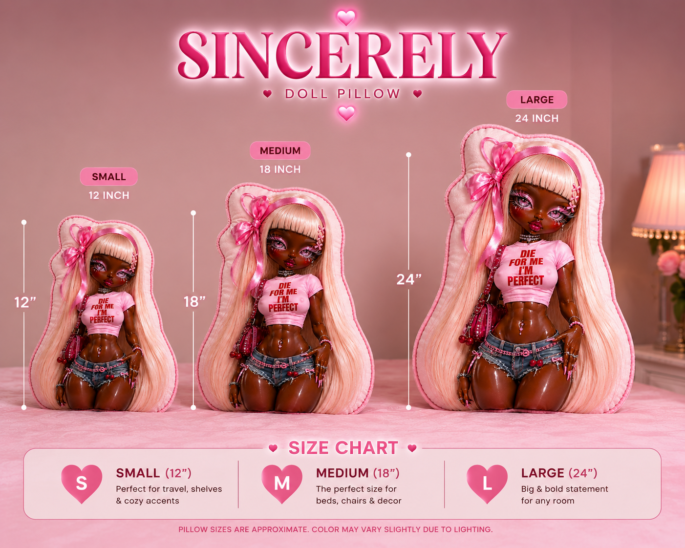 SINCERELY™ Doll Pillow