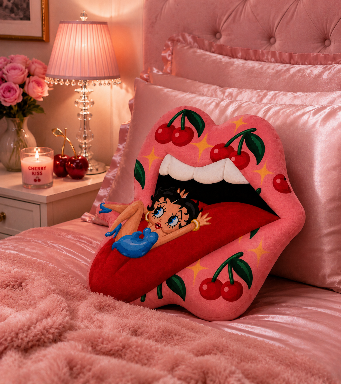 Cherry Temptation Plush Pillow